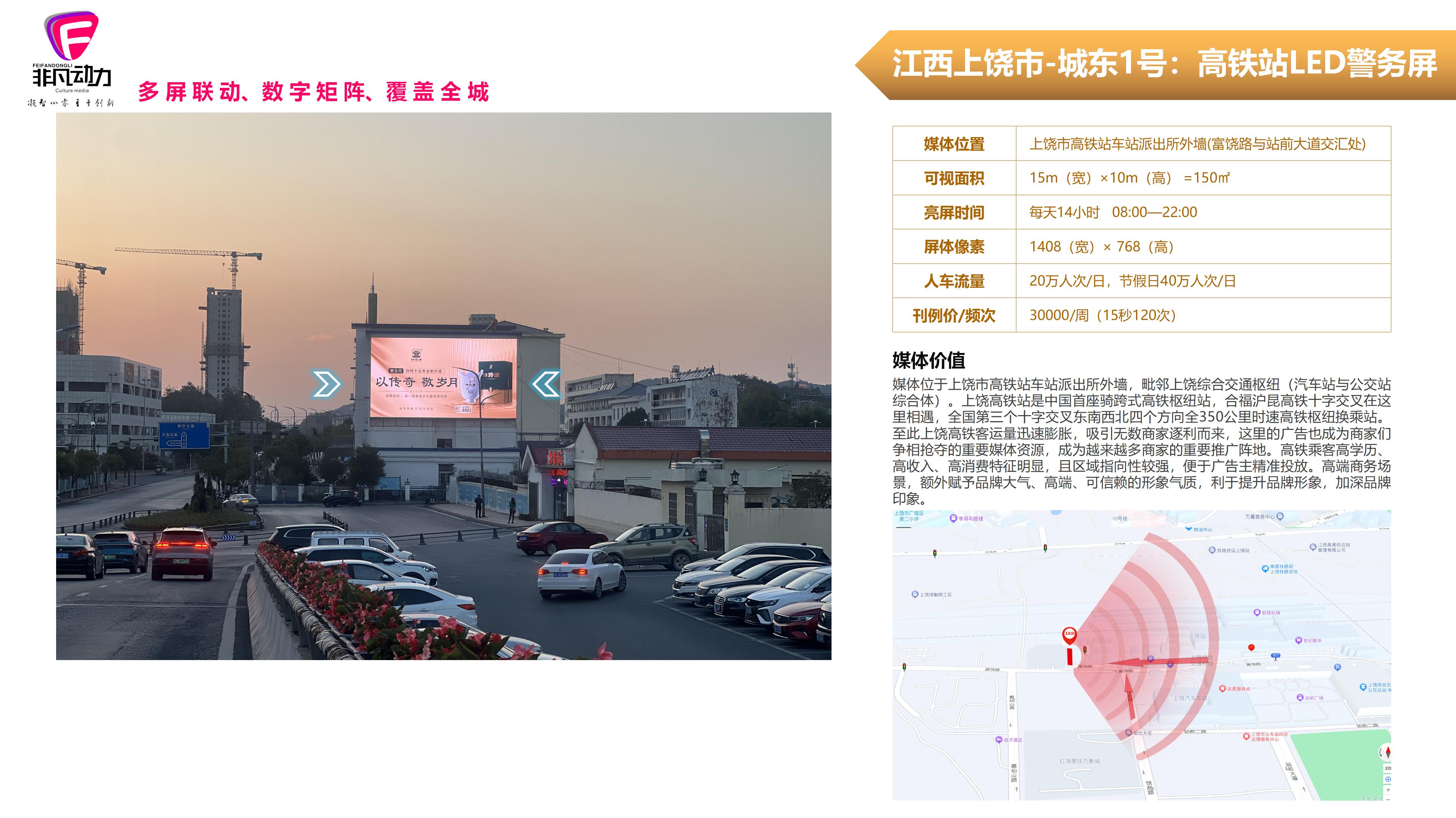 江西·上饒-城東1號：高鐵站LED警務屏